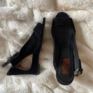 Michael Kors Velvet Heeled Sandals